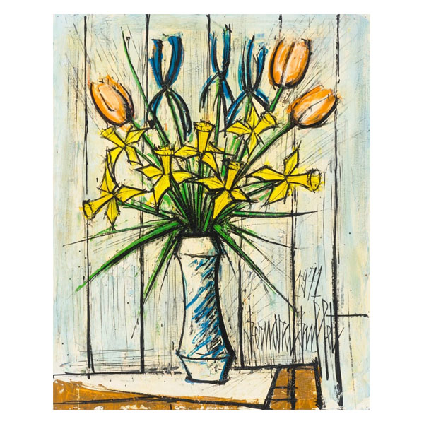 Bouquet aux tulipes oranges