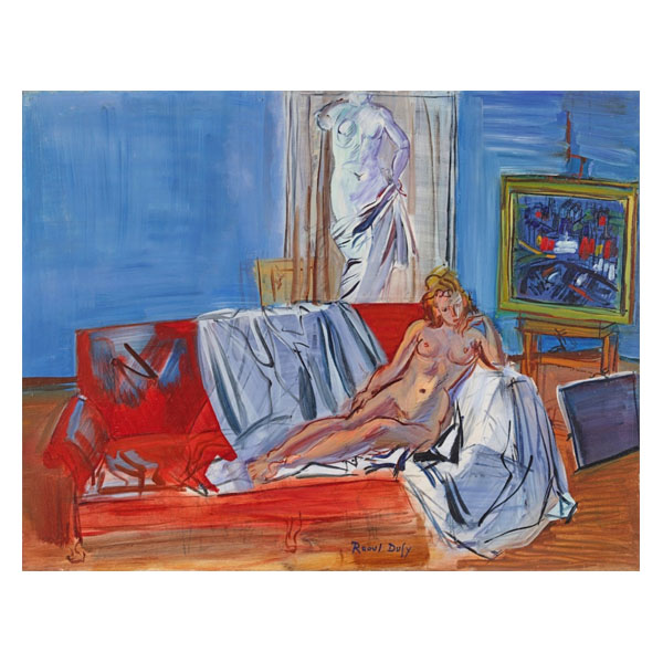 Nu couche dans l’atelier de la rue Jeanne-d’Arc